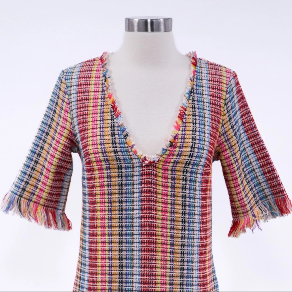House of Harlow 1960 Colorful Striped Mini Dress - Picture 2 of 3
